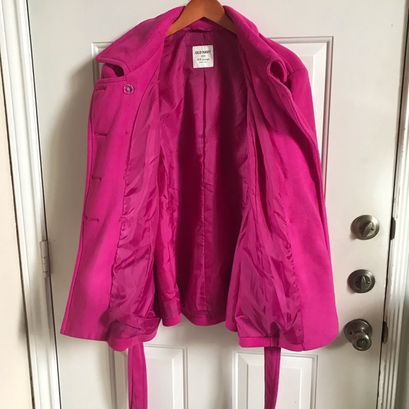 Old Navy | Pink Double Breasted Coat - Picture 4 of 10